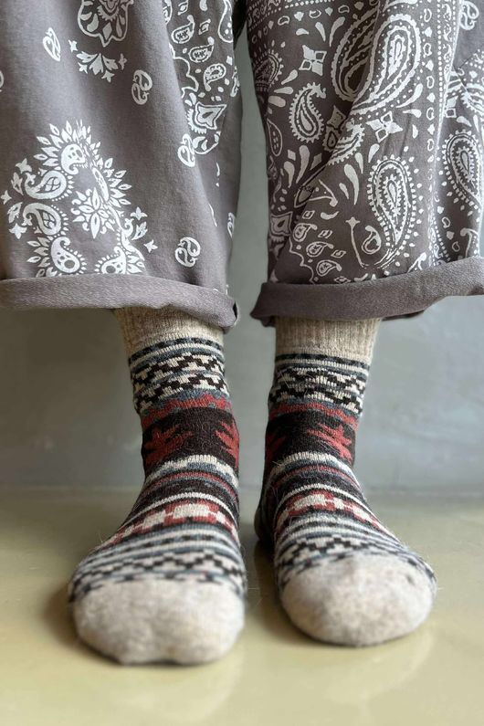 Terry & Wool Luxury Alpine Socks Camel